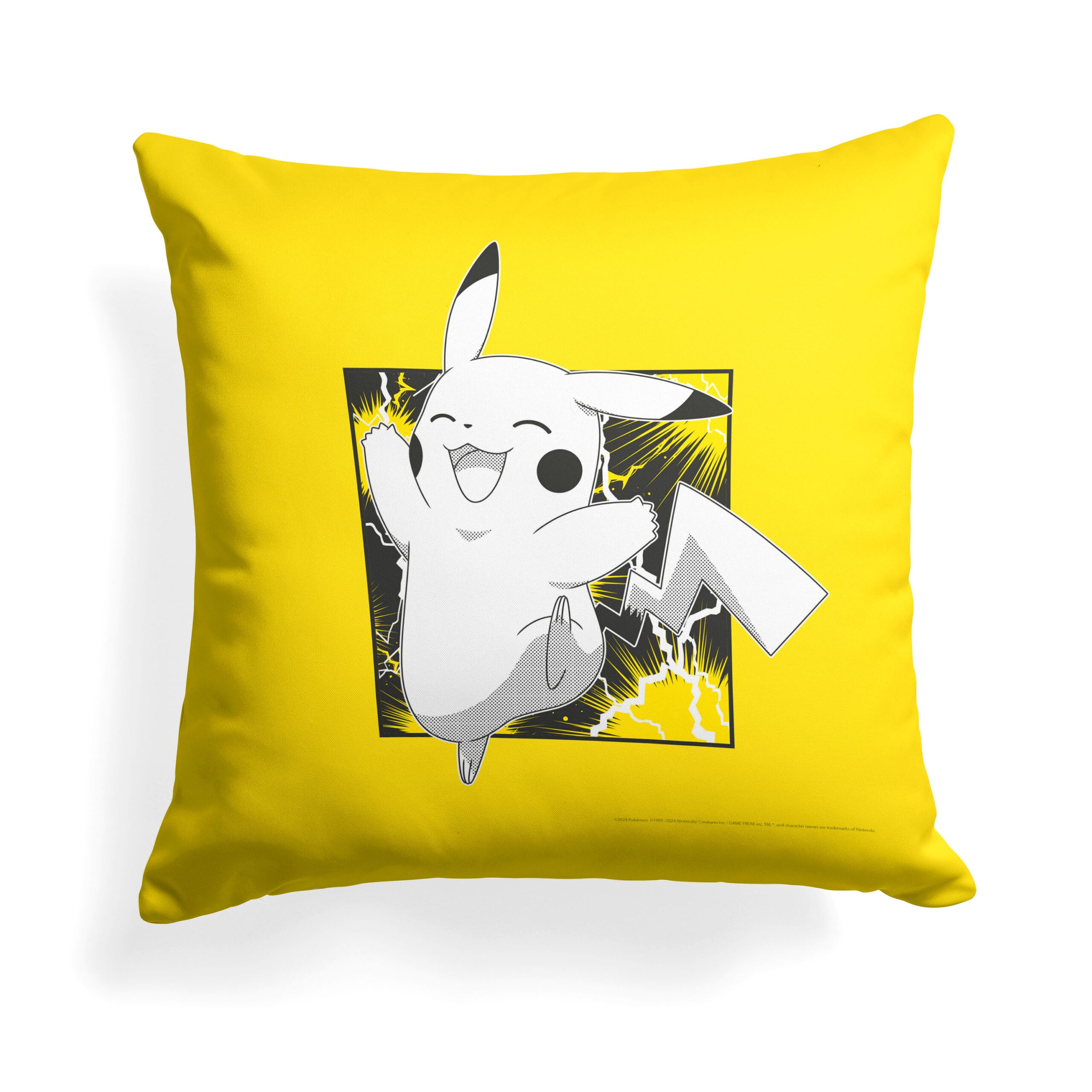 Pokemon Hooray Pikachu Throw Pillow 18x18 Inches