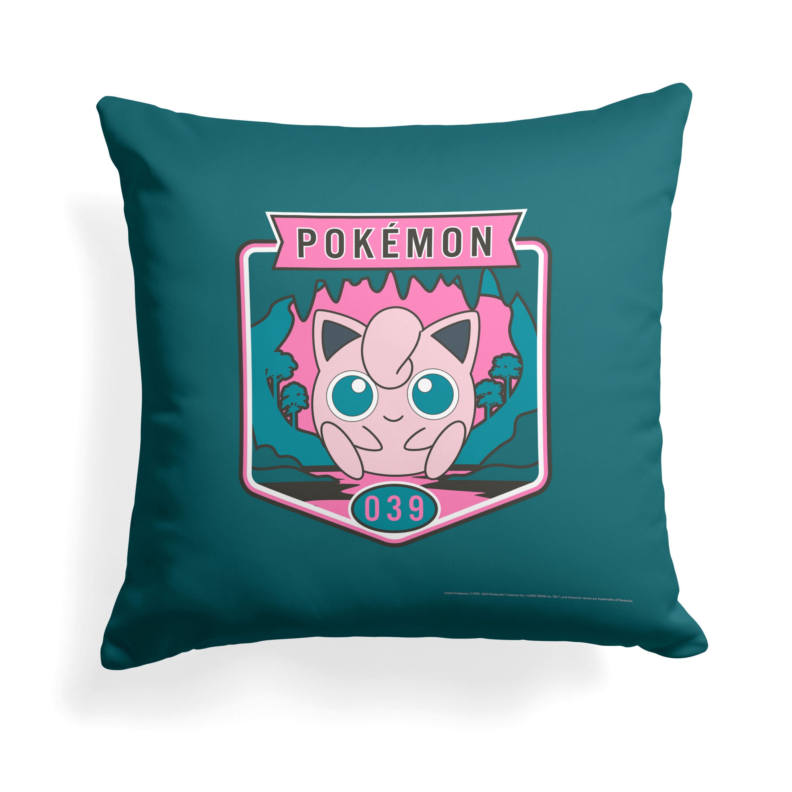 Pokemon Outdoor Jigglypuff Throw Pillow 18x18 Inches