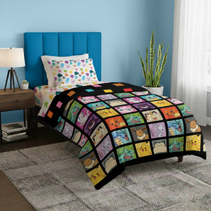 Pokémon Kantos Favorites 2 Bed In A Bag Set Twin, Bedding Set, Comforter and Sheet Set, 64x86 Inches