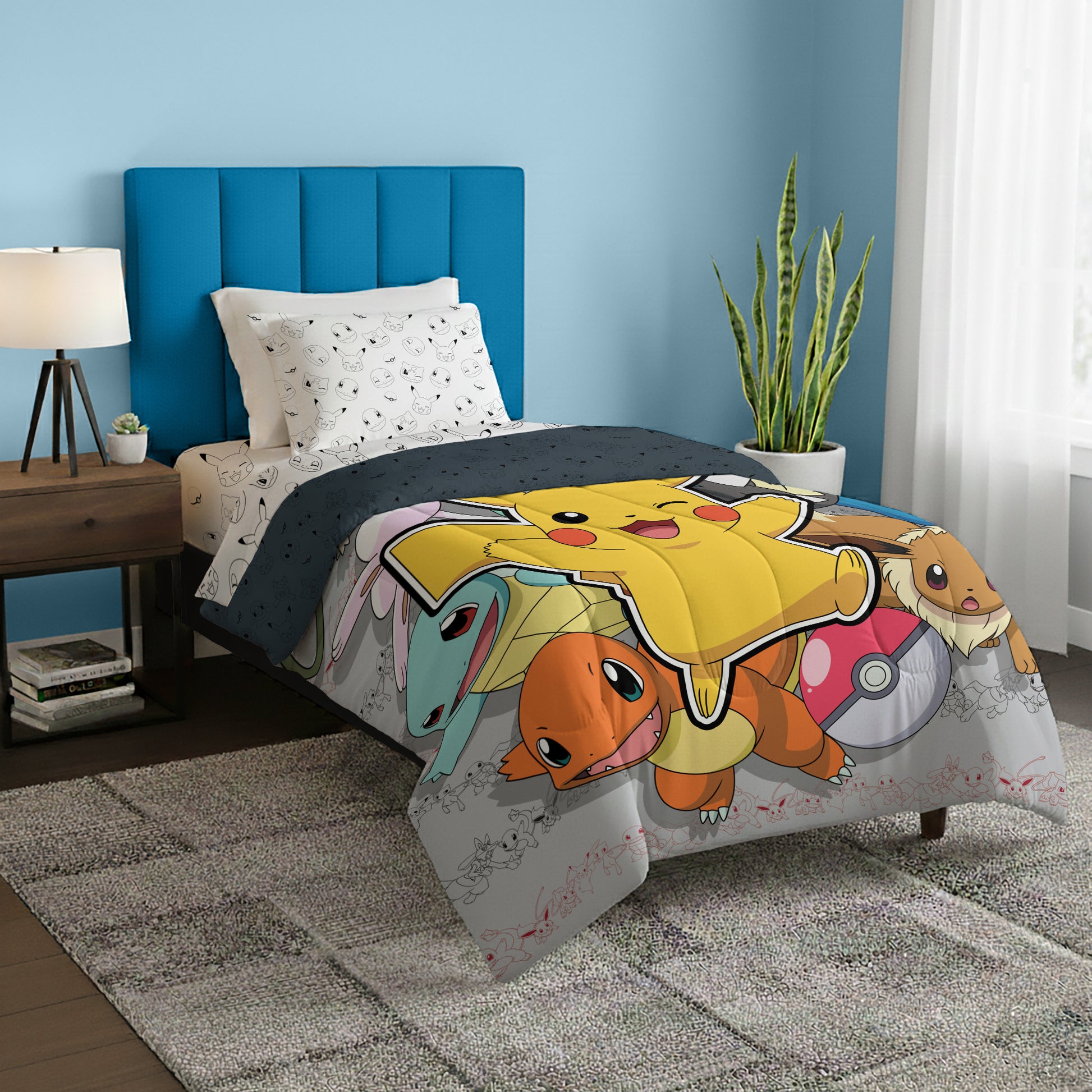 monsters inc twin comforter Pokemon Bed In A Bag Set - Battle Squad