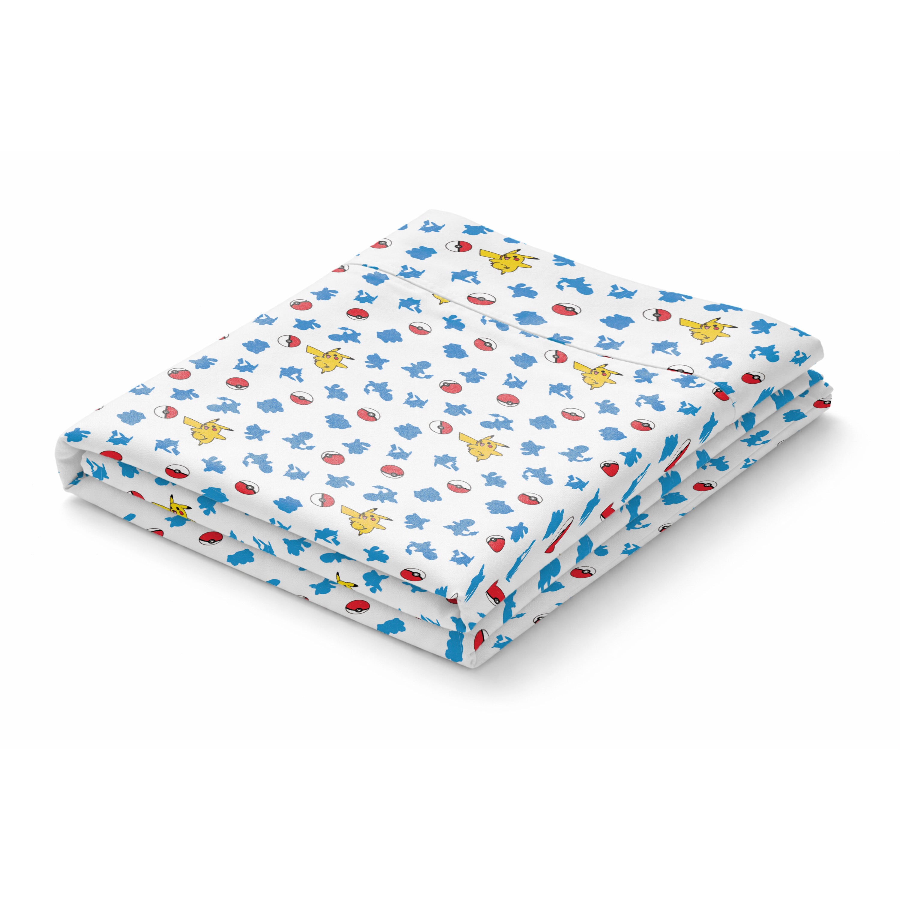 Pokemon First Starters Bed In A Bag Set Full, Anime Bedding Set with Comforter and Sheets, 76x86 Inches