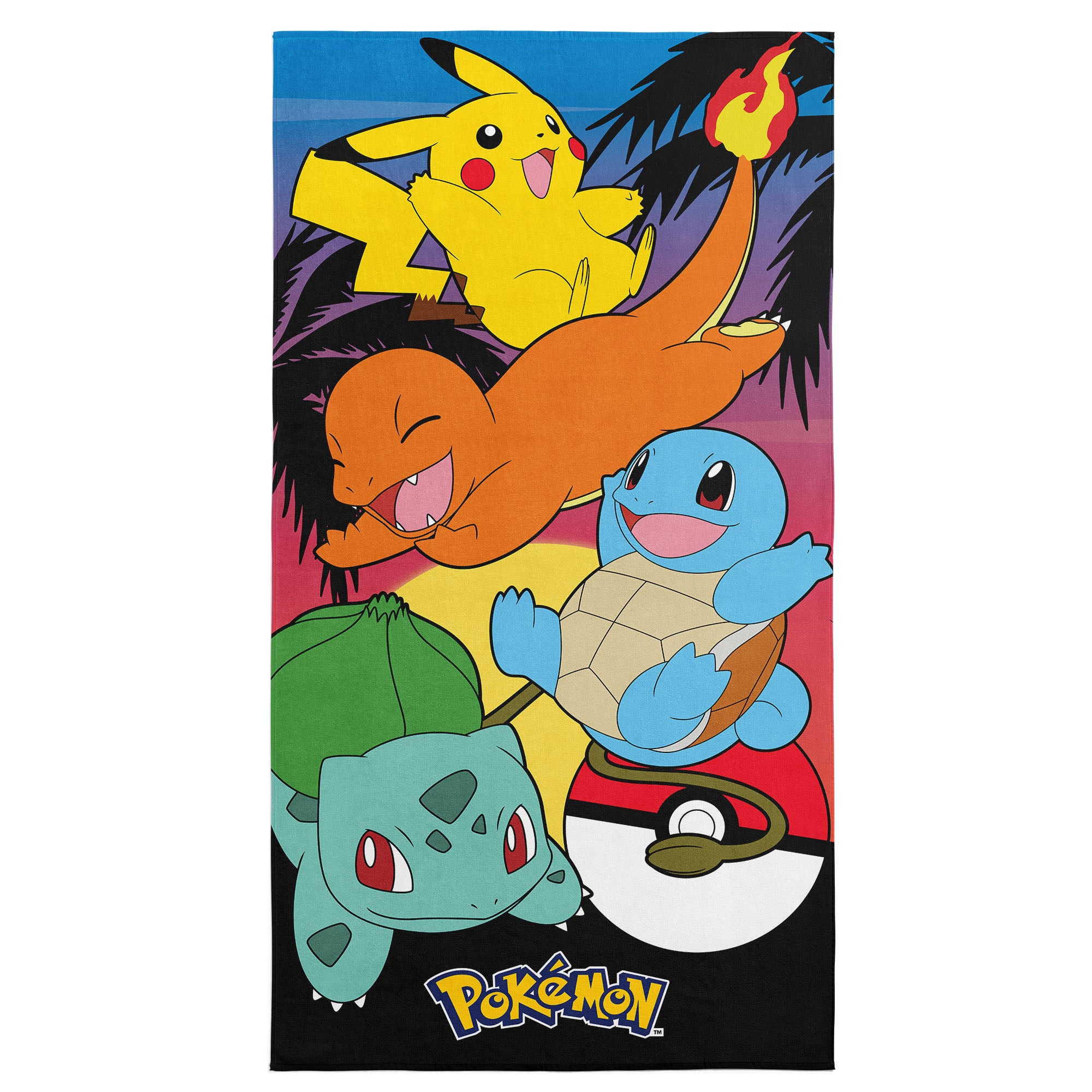 Pokemon Sunset Microfiber Beach Towel 30x60 inches