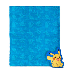 Pokemon Pokemon Impressions Cloud Plush Pillow with Throw Blanket Set