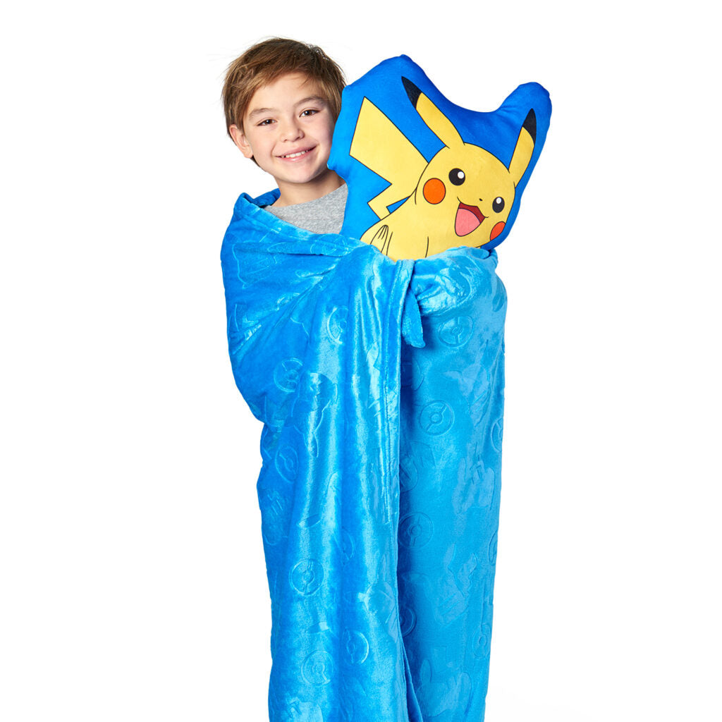 Pokemon Pokemon Impressions Cloud Plush Pillow with Throw Blanket Set