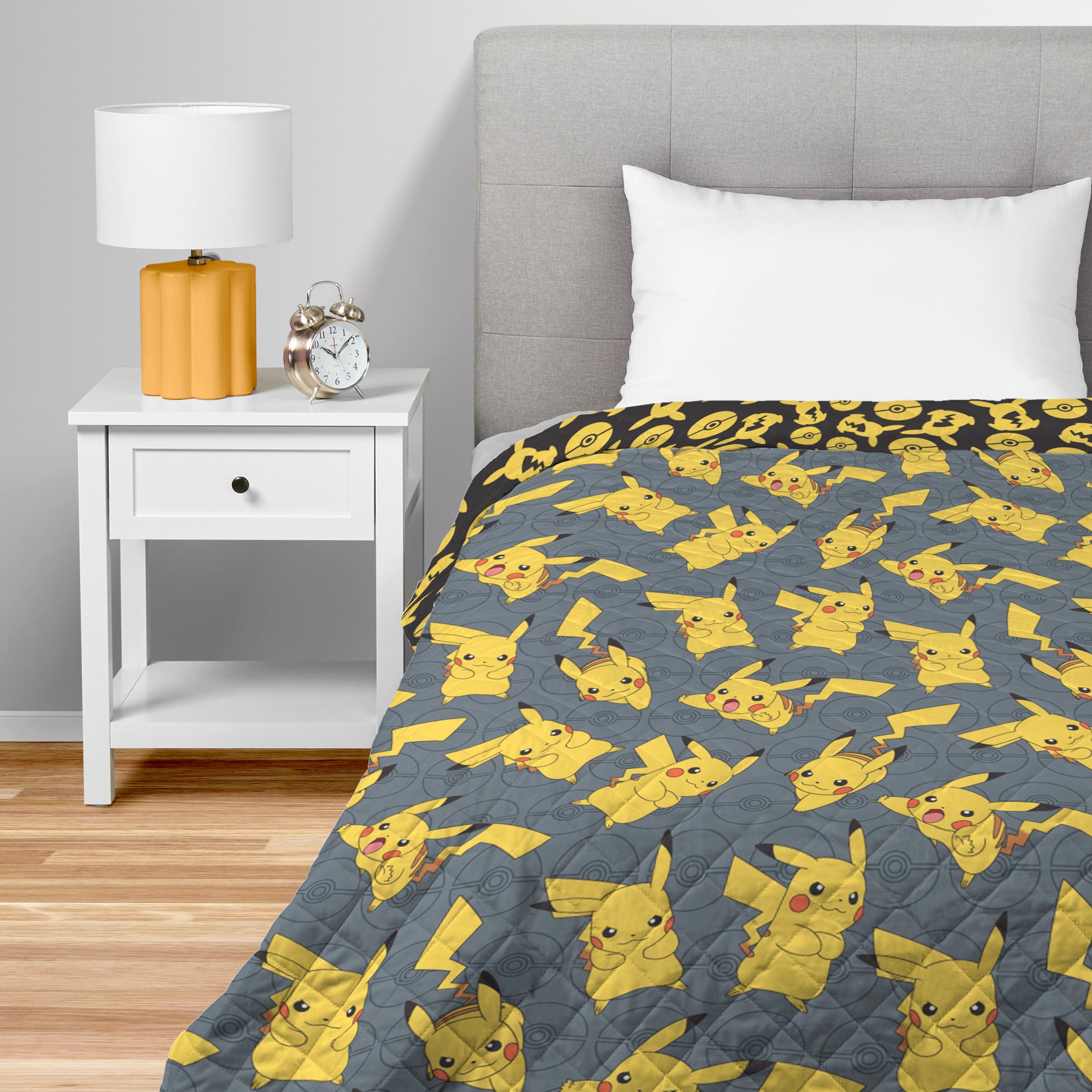 Pokemon Pika Pose Full Quilted Blanket 60x90 inches