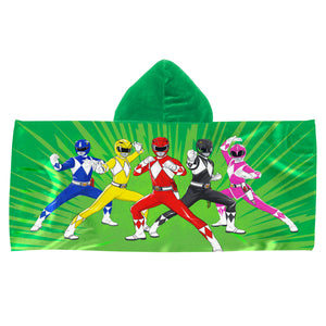 Power Rangers Power Burst Youth Hooded Towel 22x51 inches