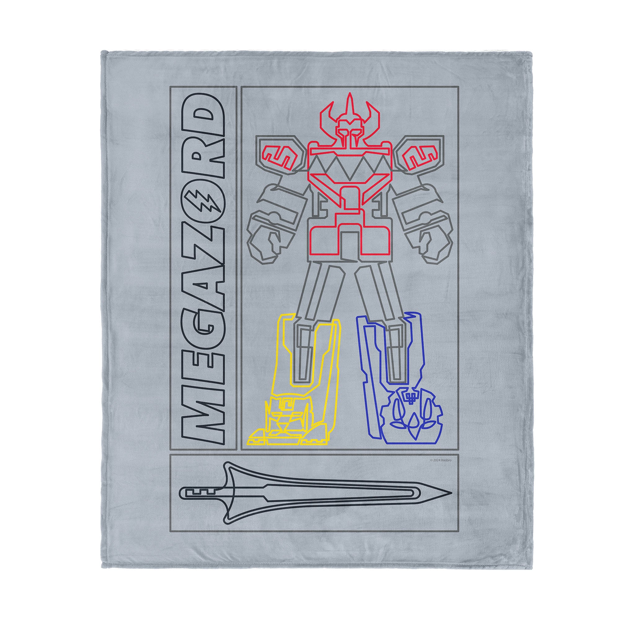 Hasbro Power Rangers Megazord Silk Touch Throw Blanket 40X50 Inches