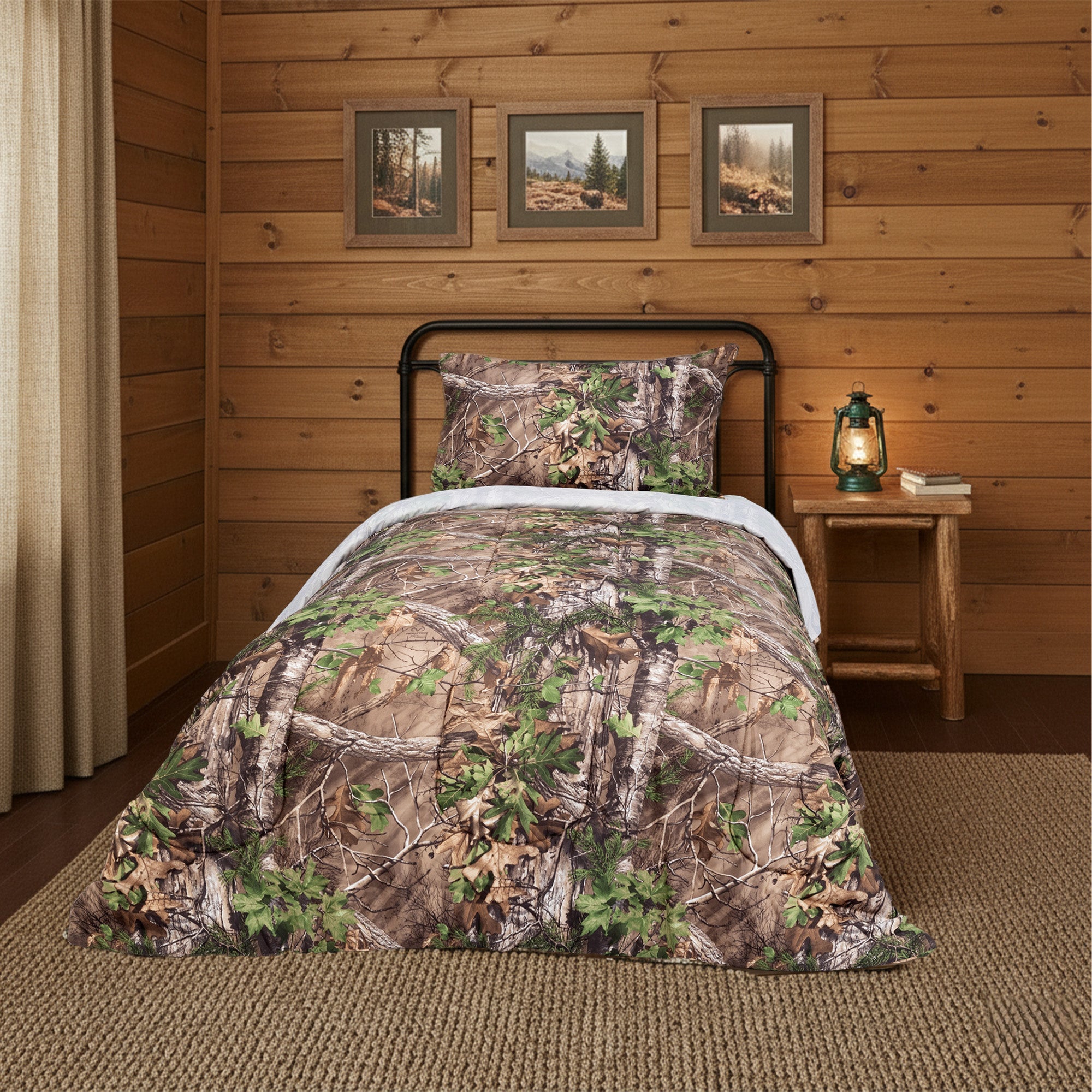 Realtree Xtra Green Camo Twin Bed in Bag Set