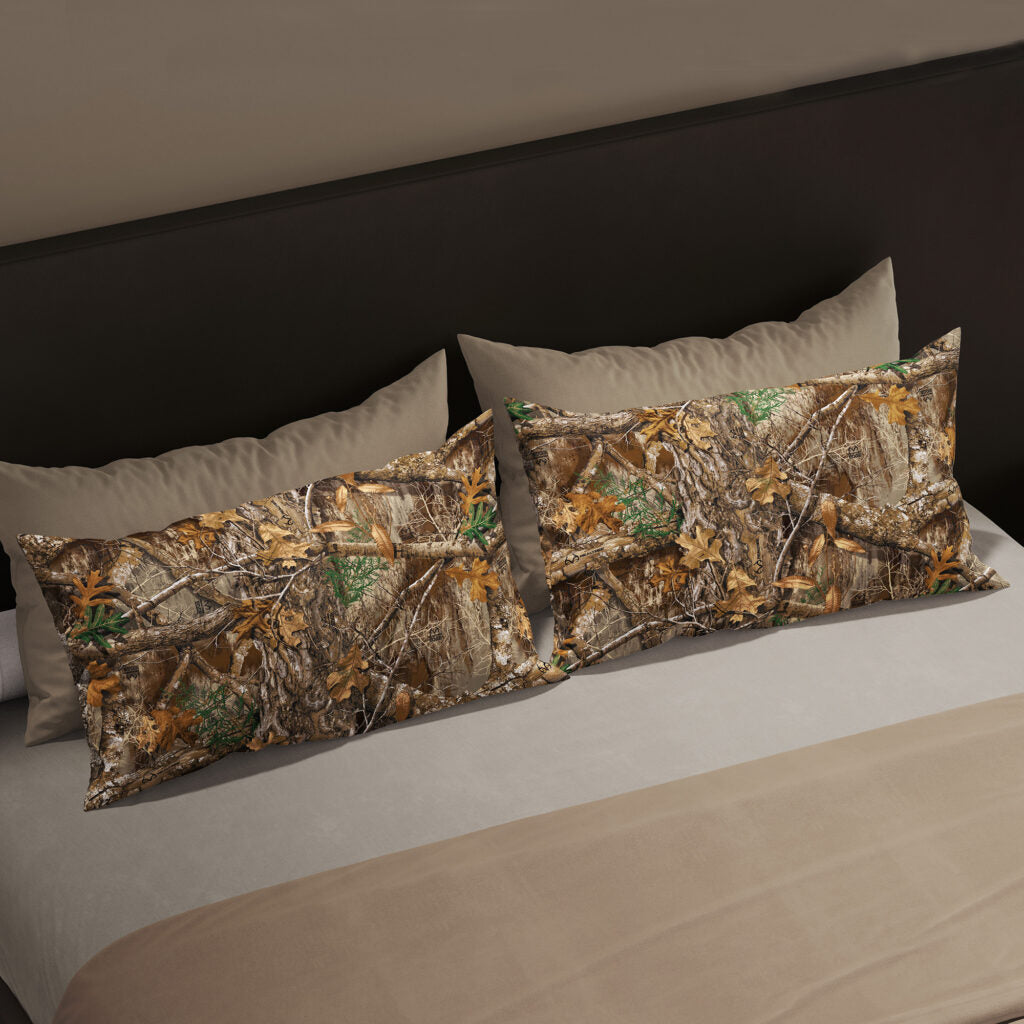 Realtree Xtra Green Camo Pillowcase 2 Pack 20 x 30 Inches