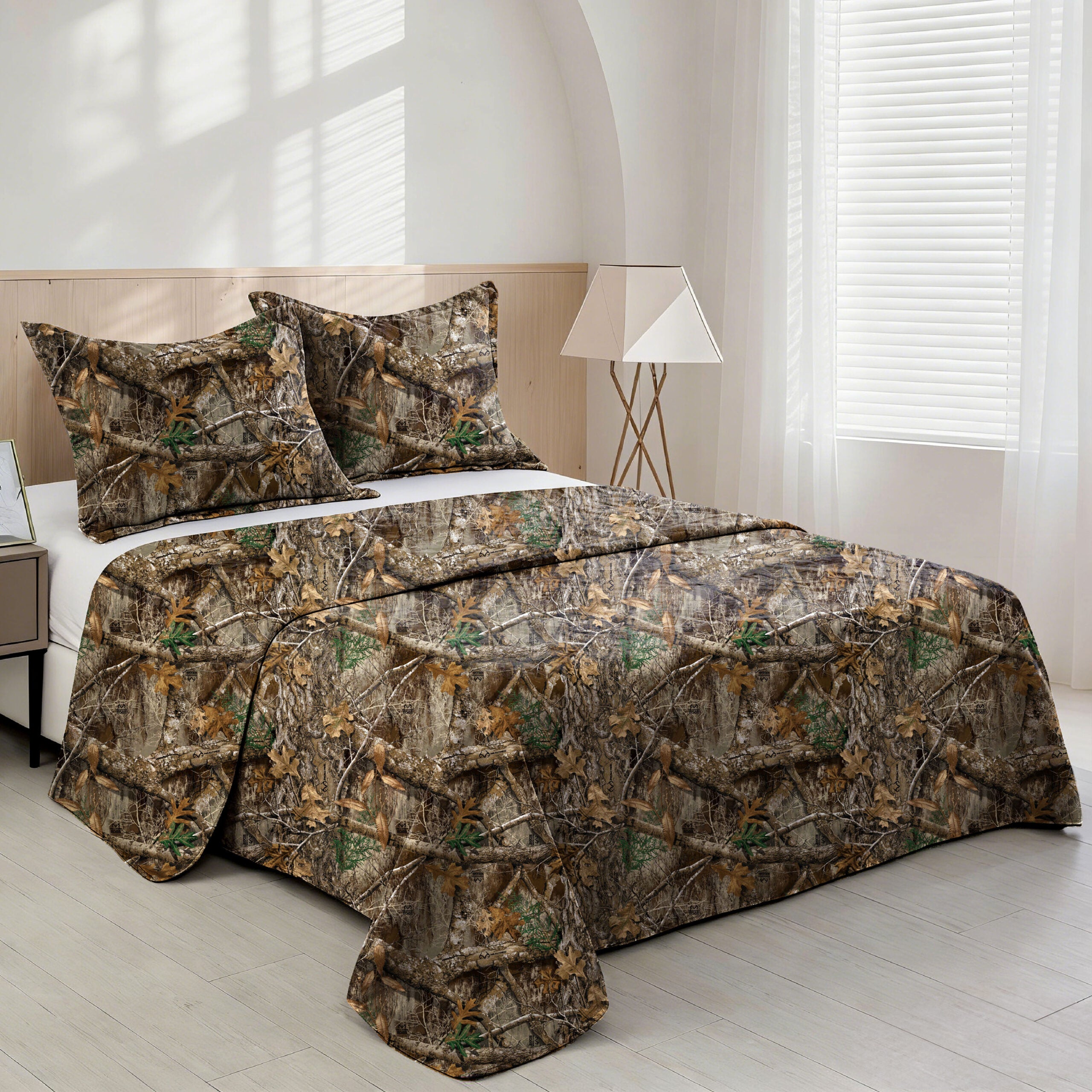 Realtree Edge 3 Piece Full/Queen Quilt Set 90×90 inches