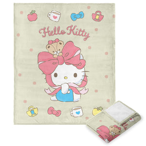 Sanrio Hello Kitty Charms N Rainbows Silk Touch Throw Blanket 40X50 Inches