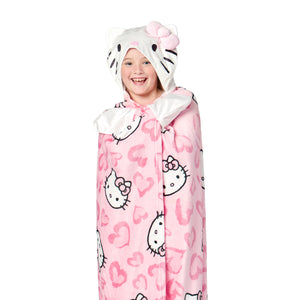 Hello Kitty Designer Kitty Hooded Throw 40×50 inches