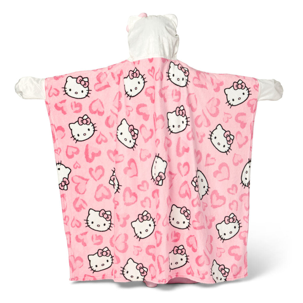 Hello Kitty Designer Kitty Hooded Throw 40×50 inches