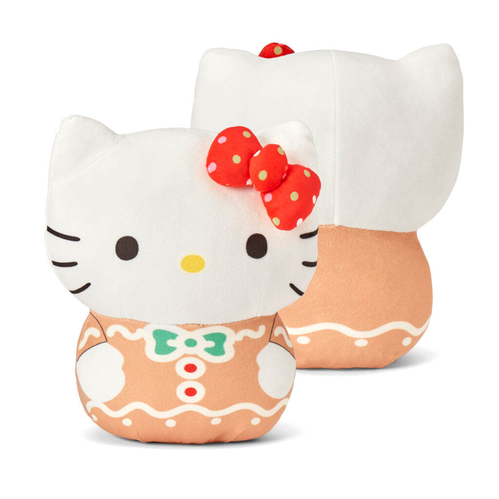 Hello Kitty Gingerbread Joy 11 inch Character Hugger and 40 x 50 inch Throw Blanket Set