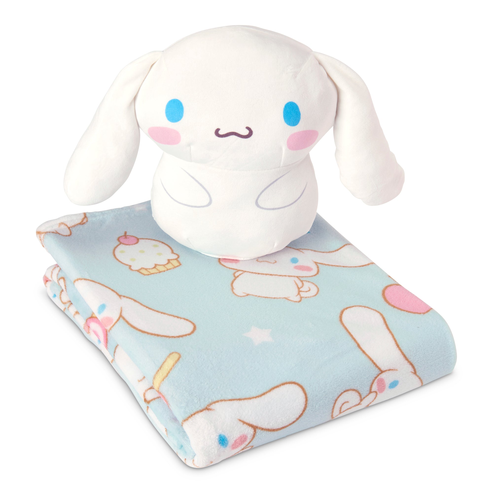 Cinnamoroll Sweet Treat Cinnamaroll Silk Touch Throw Blanket, 50×60 inches and 11 inch Plush Set