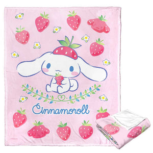 Sanrio Cinnamoroll Sweet As Strawberries Silk Touch Throw Blanket 50X60 Inches
