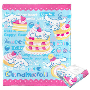 Sanrio Cinnamoroll Cute And Bouncy Silk Touch Throw Blanket 50X60 Inches