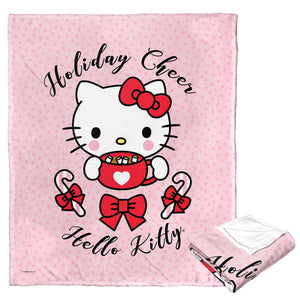 Sanrio Hello Kitty Cocoa Cutie Silk Touch Throw Blanket 50x60 Inches