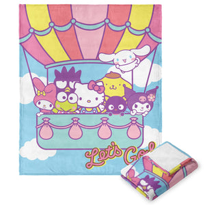 Sanrio Hello Kitty Flying Together Silk Touch Throw Blanket 50X60 Inches