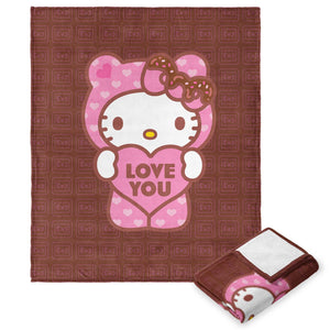 Sanrio Hello Kitty Chocokitty Silk Touch Throw Blanket 50X60 Inches