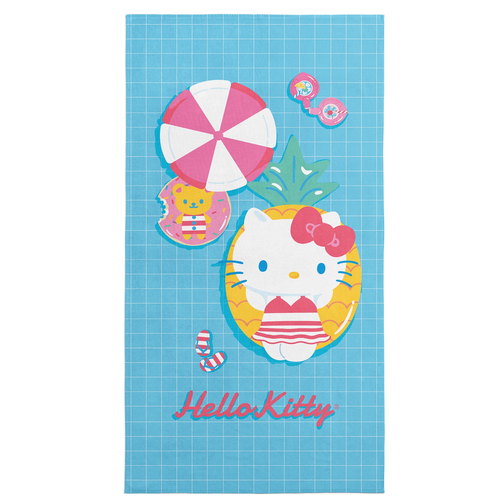 Universal Studios Hello cheapest Kitty Town Bus Beach Towel 30 x 60