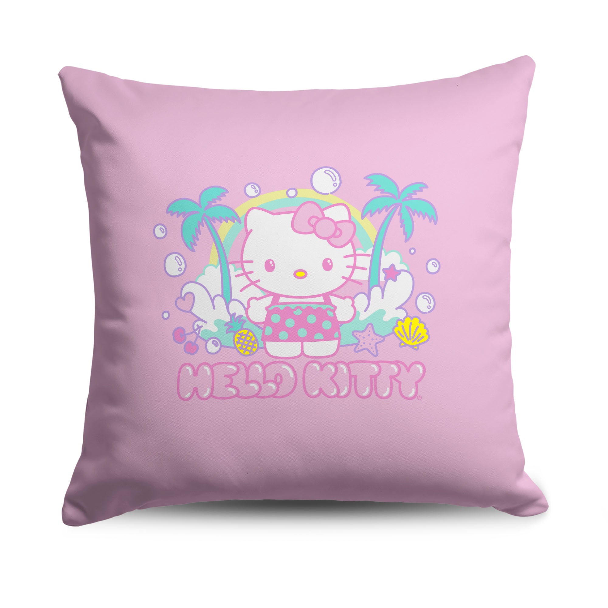 Sanrio Hello Kitty Palm Tree Breeze Throw Pillow 18X18