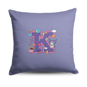 Sanrio Kuromi Kuromi Letters Throw Pillow 18X18