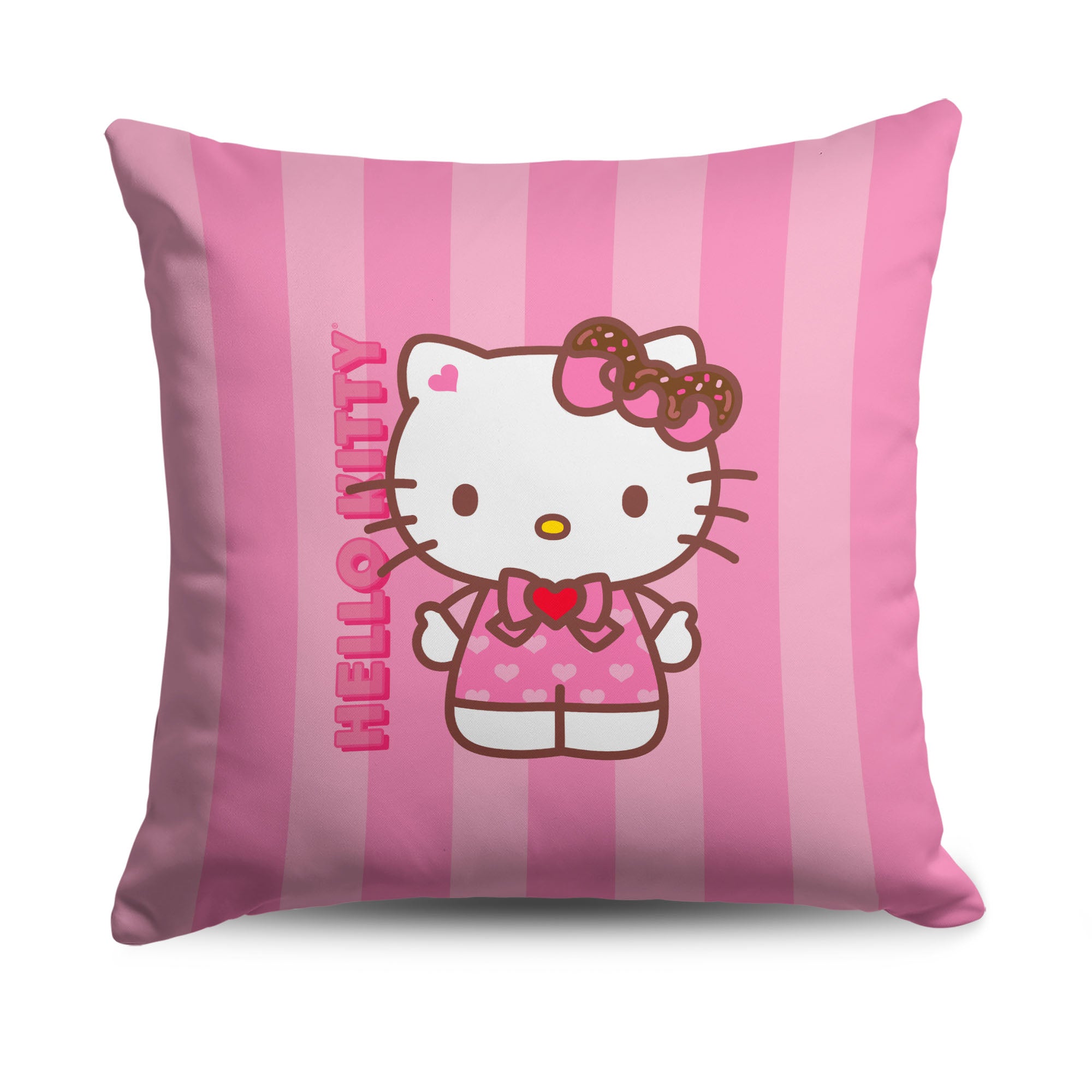 Sanrio Hello Kitty Striped Delight Throw Pillow 18X18