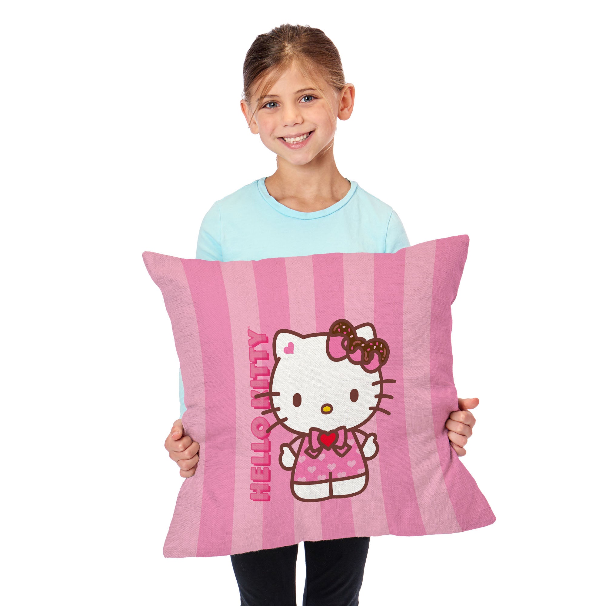 Sanrio Hello Kitty Striped Delight Throw Pillow 18X18