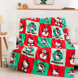 Sanrio Hello Kitty Holiday Hugs Silk Touch Throw Blanket 50x70 Inches