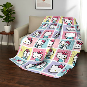Hello Kitty Sweet As Can Be Reversible Quilted Throw 60x80 inches