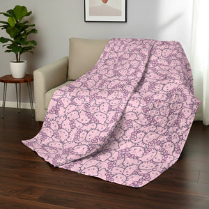 Hello Kitty Hello Kitty Pink Reversible Quilted Throw 60x80 inches