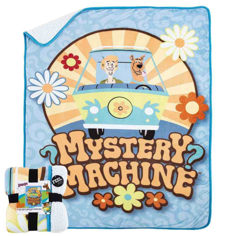 Warner Bros. Scooby-Doo Mystery Van Fun Silk Touch Sherpa Blanket 60x80Inches