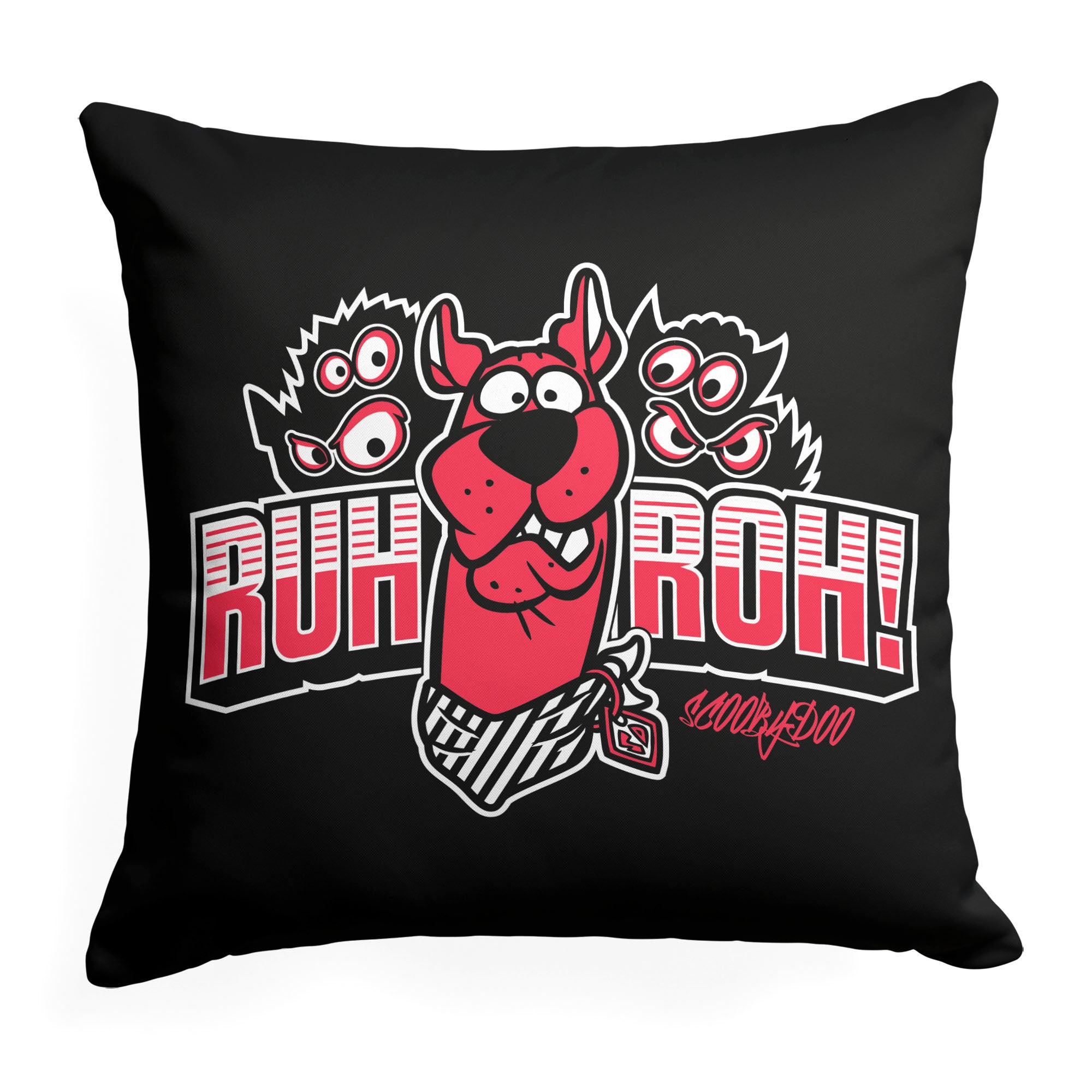 Scooby Doo Rug Roh Warner Bros. Scooby-Doo Ruh Roh Throw Pillow 18x18 Inches