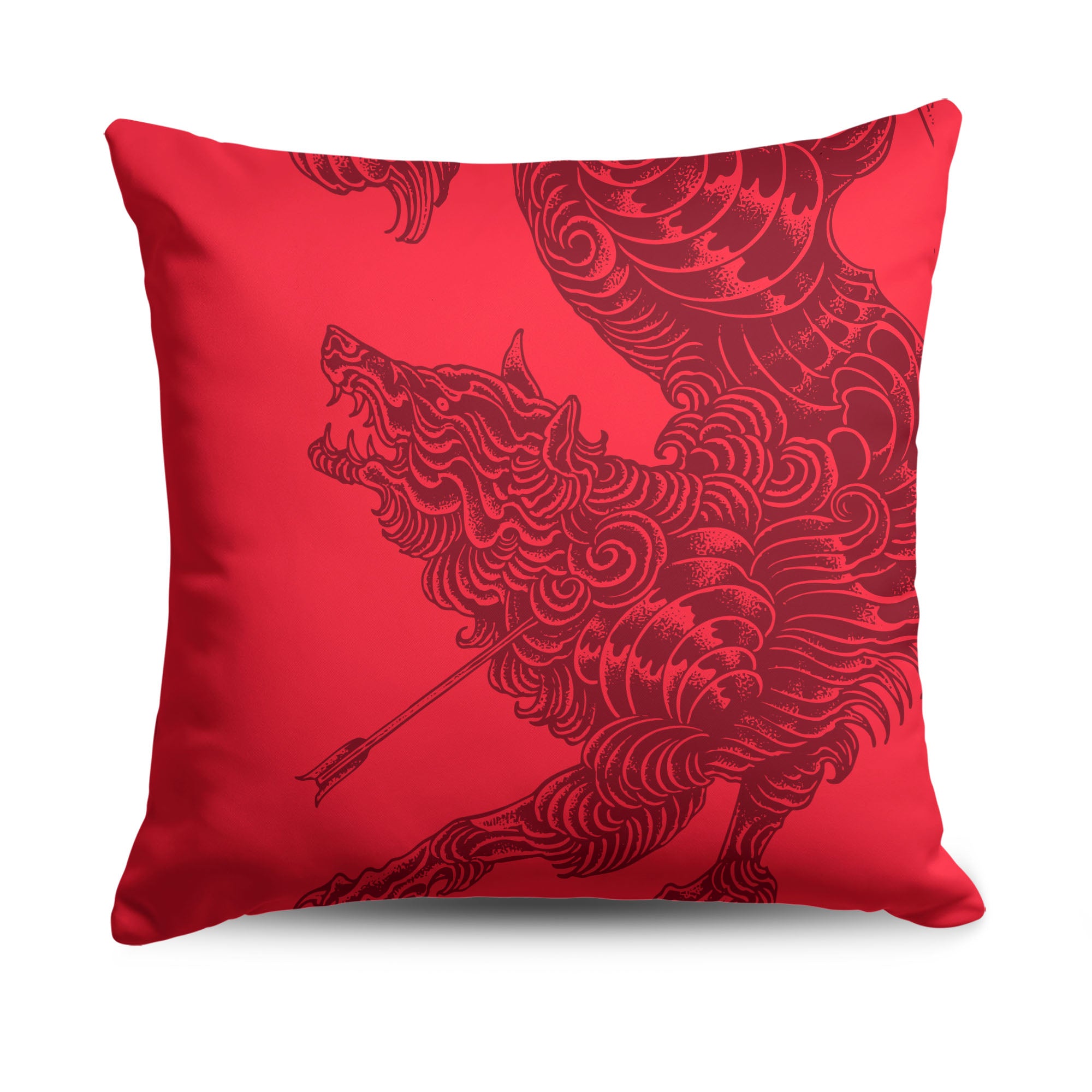 Sarah J Maas A Court of Thorns and Roses Logo Drop Throw Pillow 18x18 inches