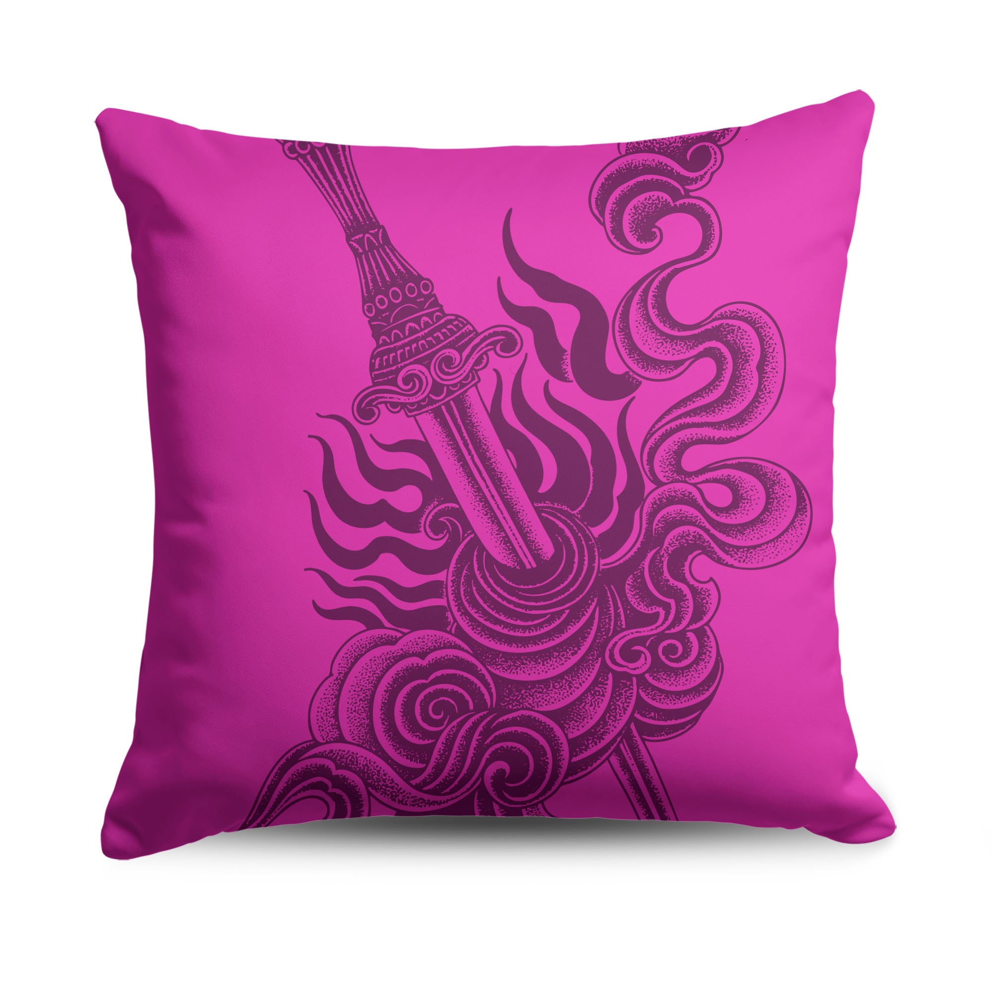 Sarah J Maas A Court of Wings and Ruin Logo Drop Throw Pillow 18x18 inches