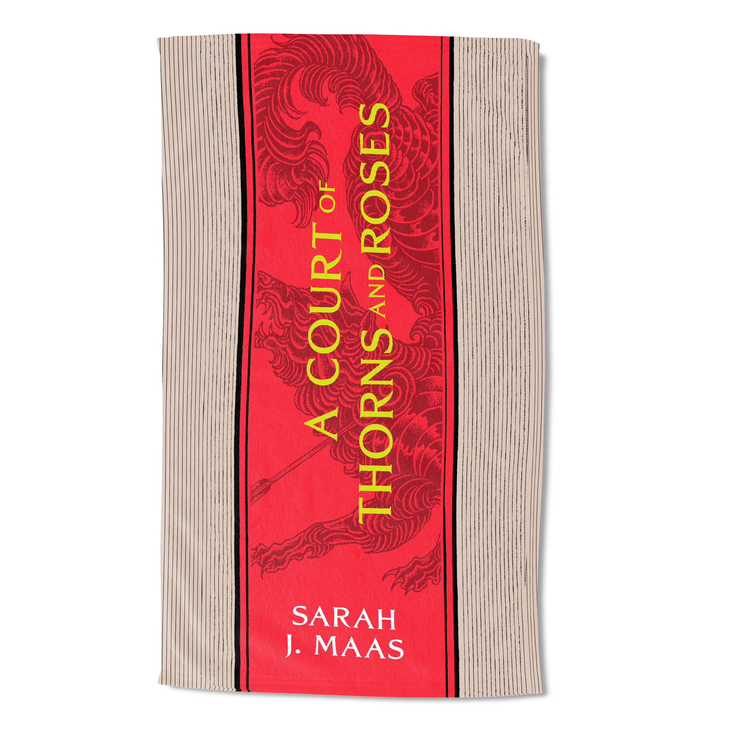 Sarah J Maas A Court of Thorns and Roses Paged and Spines Sand Free Beach Towel 35x60 inches