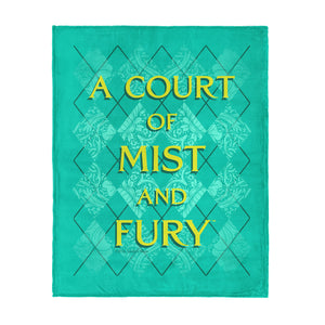 Sarah J Maas A Court of Mist and Fury Diamond Florals Silk Touch Throw Blanket 46x60 inches