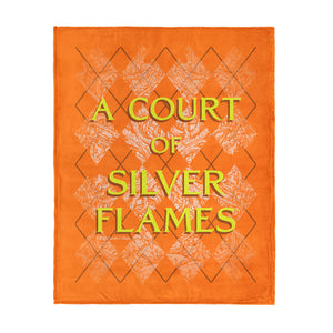 Sarah J Maas A Court of Silver Flames Diamond Florals Silk Touch Throw Blanket 46x60 inches