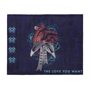 Sleep Token What the Heart Wants Mink Sherpa Throw Blanket 60x80 inches