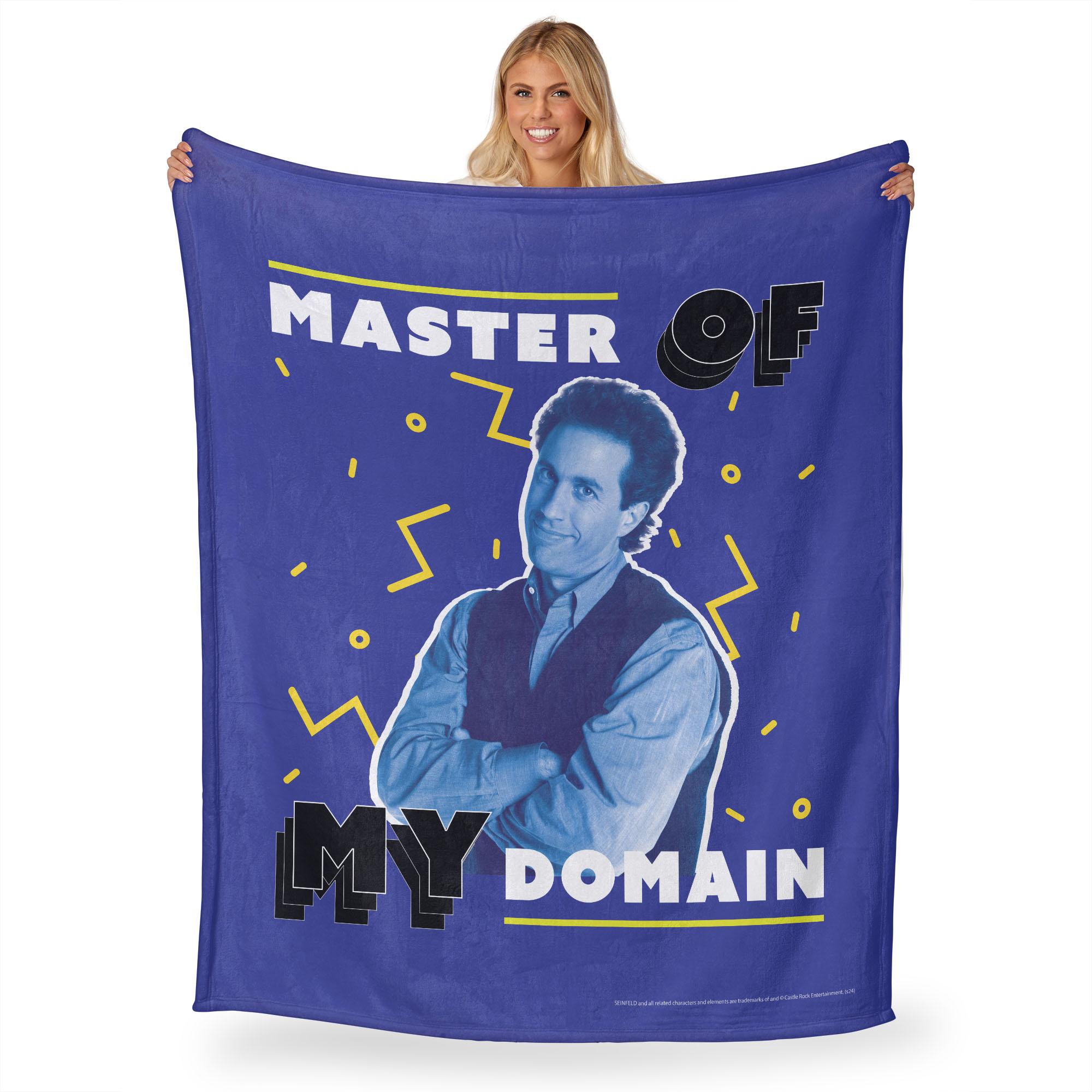 Warner Bros. Seinfeld My Domain Silk Touch Sherpa Throw Blanket 50x60 Inches