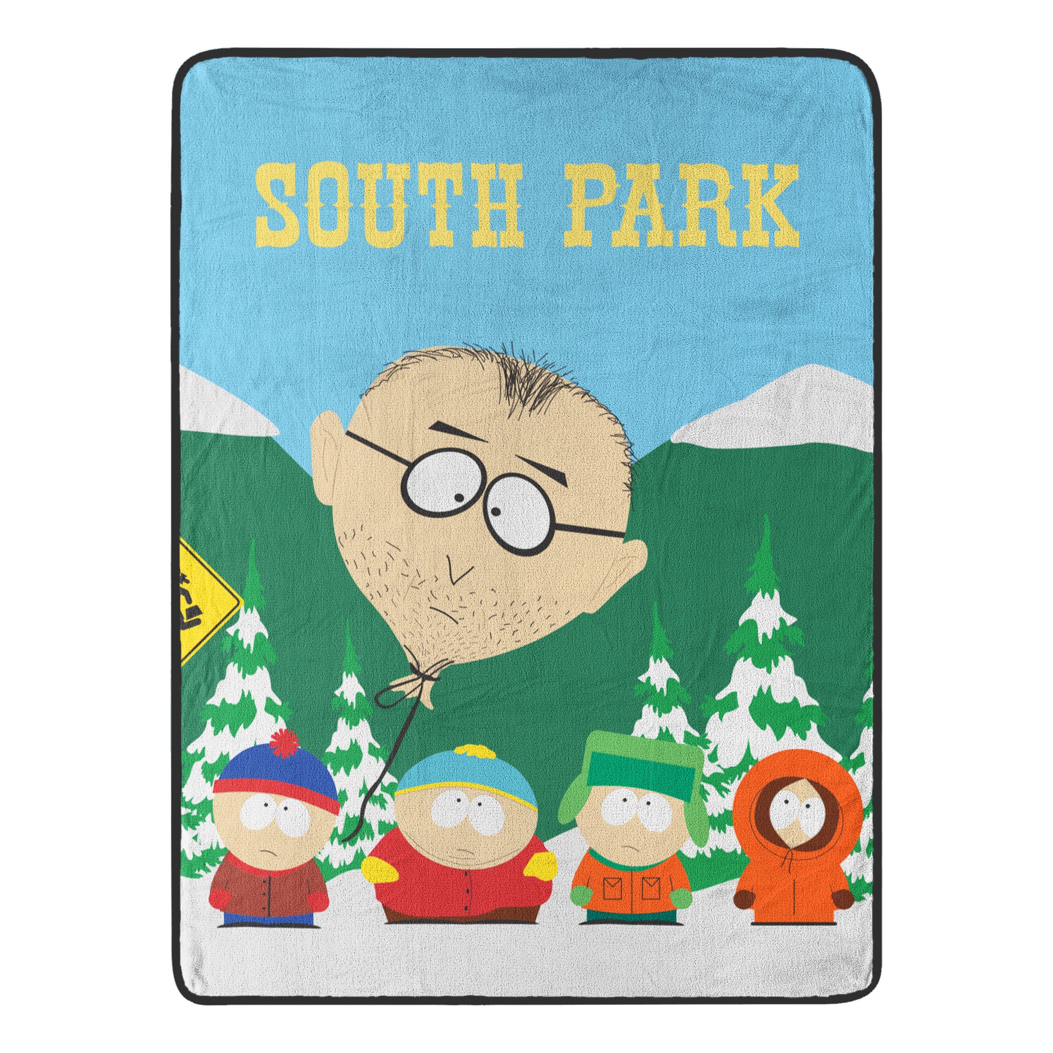 Paramount South Park Bus Stop Micro Raschel Throw Blanket 46x60 Inches