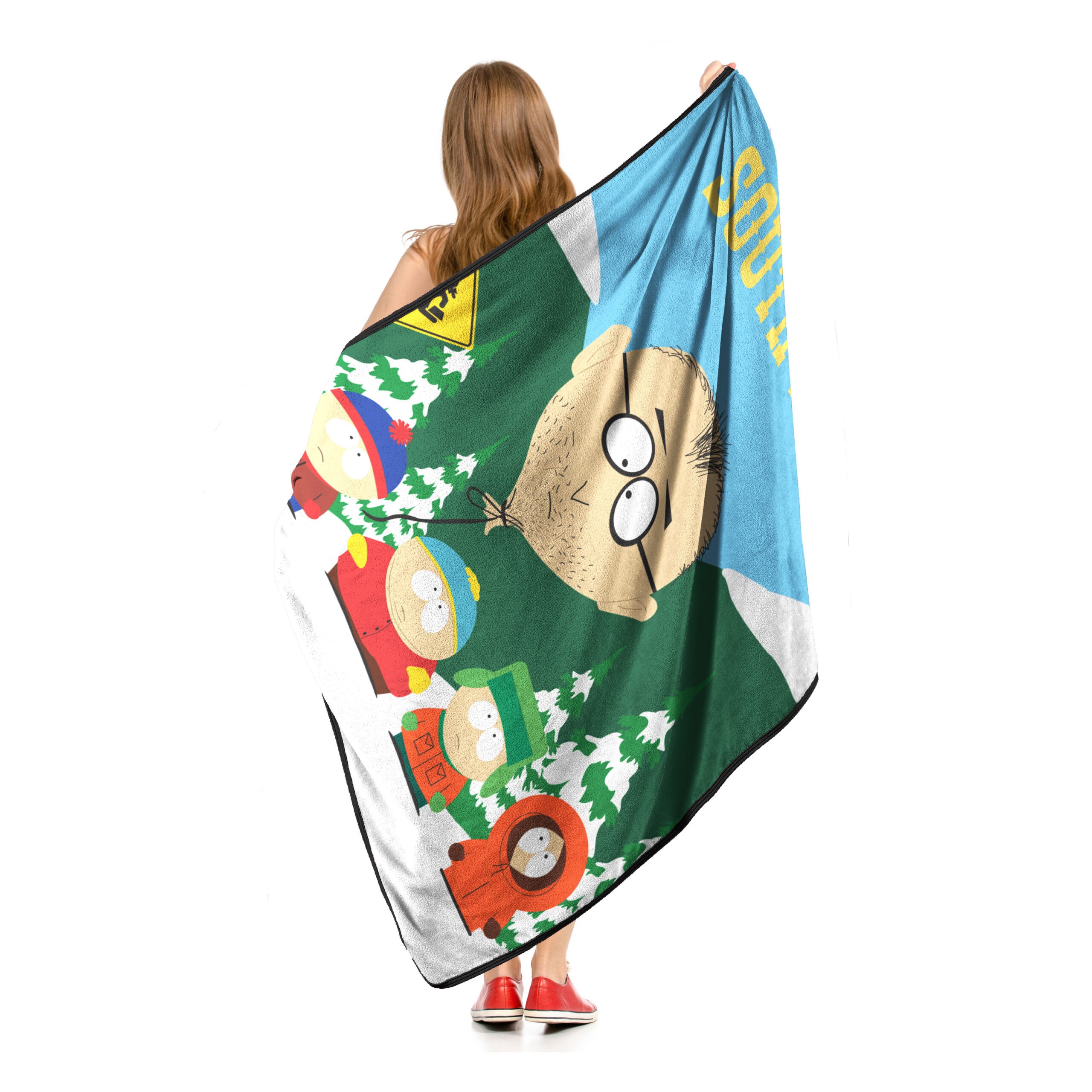 Paramount South Park Bus Stop Micro Raschel Throw Blanket 46x60 Inches