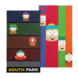 Paramount South Park Class Picture + Stripe 2-Pack Beach Towel 30x60 Inches