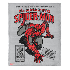 Marvel Spider-Man Peter Parker Alias Silk Touch Throw Blanket 50x60 Inches