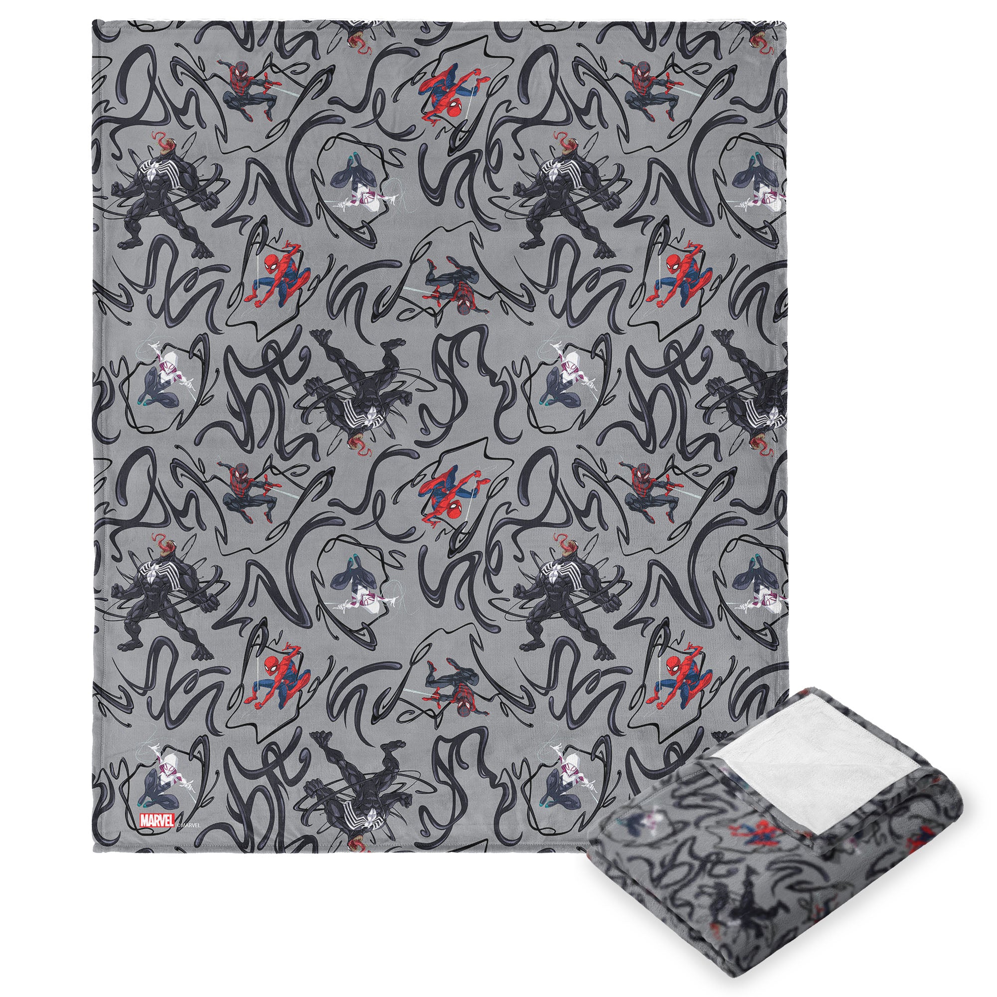 Marvel Spider-Man Spidey Venom Pattern Silk Touch Throw Blanket 50X60 Inches