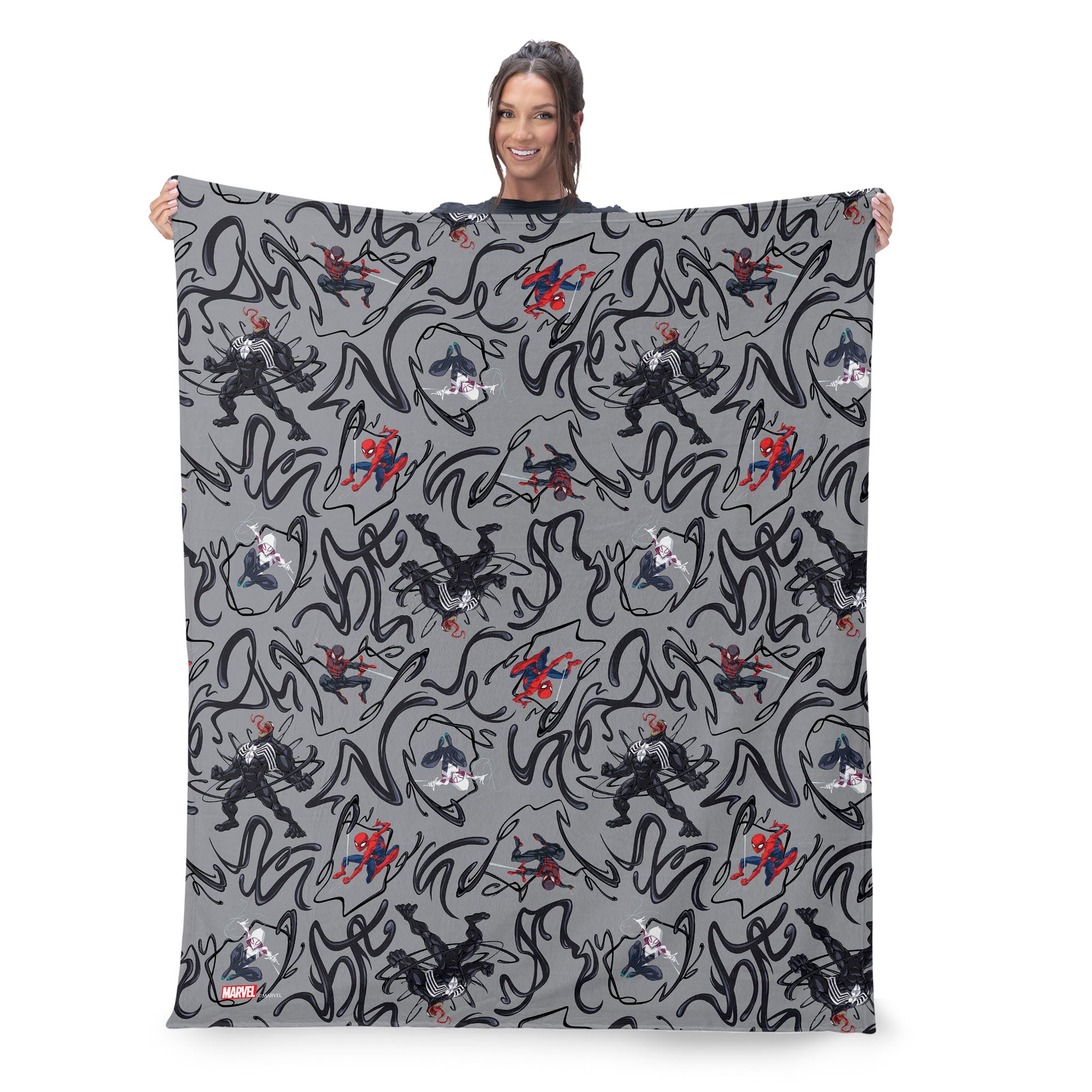 Marvel Spider-Man Spidey Venom Pattern Silk Touch Throw Blanket 50X60 Inches