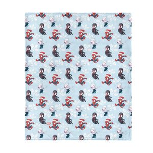 Marvel Spider-Man Winter Spidey Silk Touch Throw Blanket 50x60 Inches