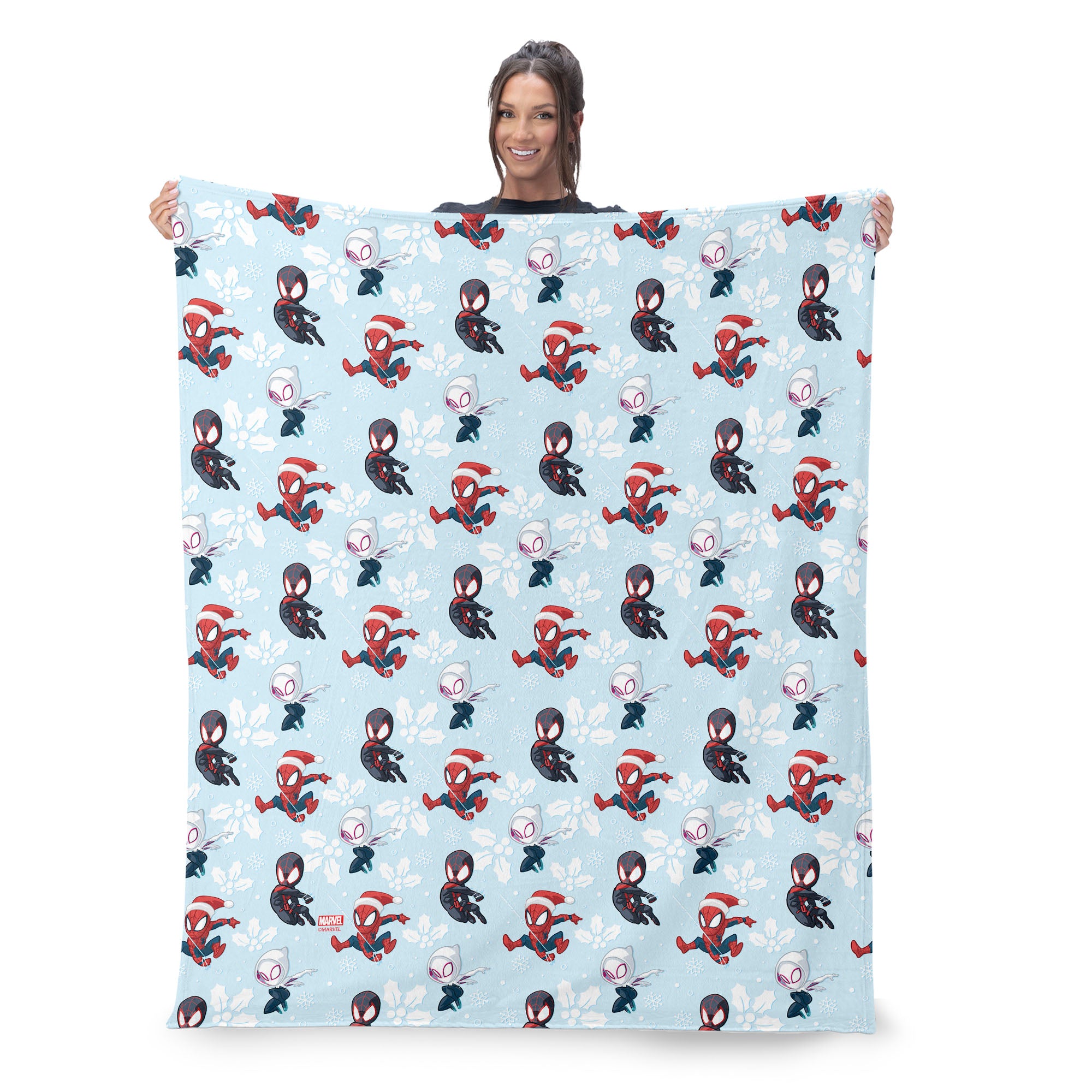 Marvel Spider-Man Winter Spidey Silk Touch Throw Blanket 50x60 Inches