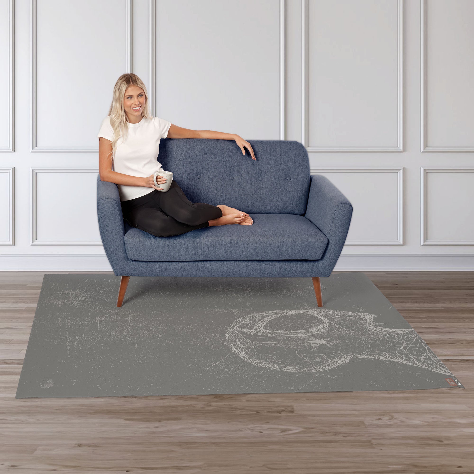 Marvel Spider-Man Web Spinner Washable Rug 62X84 Inches